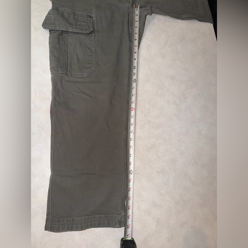 Duluth Trading Men's Flex Fire Hose Relaxed Fit Cargo Work Pants 36x30 Gray EUC - Picture 5 of 12